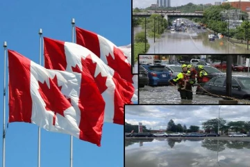 கனடாவின் சில பகுதிகளில் பாரிய மழை வெள்ளம்: விடுக்கப்பட்டுள்ள எச்சரிக்கை