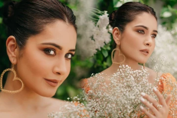 கண்களால் ரசிகர்களை கவர்ந்த நடிகை ராஷி கன்னா