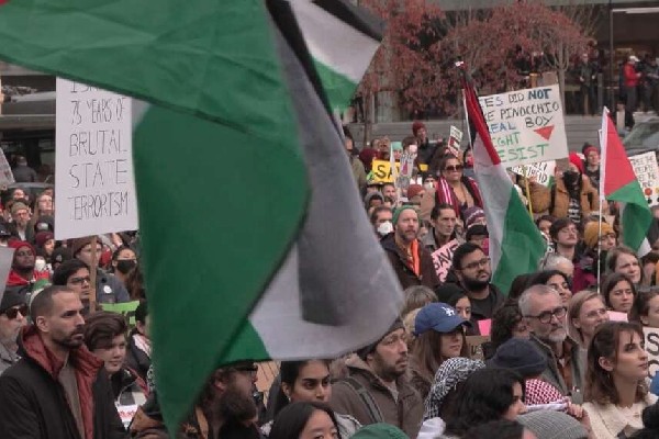 காசாவில் போர் நிறுத்தத்தை கோரி கனடாவில் மீண்டும் போராட்டம் | Pro Palestinian Protesters Return