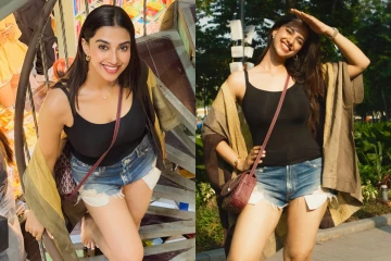 மீனாட்சி சவுத்ரி வெளிநாட்டில் ஹாட் உடையில் வலம் வந்த ஸ்டில்கள்