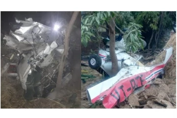 கோயில் மீது விமானம் மோதிய விபத்தில் விமானி உயிரிழப்பு - வைரலாகும் புகைப்படம்...!