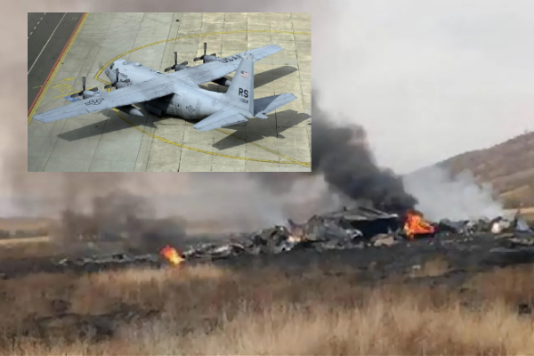 20 வீரர்களுடன் வெடித்து சிதறிய வெளிநாட்டு இராணுவ விமானம்! | Turkish C 130 Military Cargo Plane Crash 20 வீரர்களுடன் வெடித்து சிதறிய வெளிநாட்டு இராணுவ விமானம்! | Turkish C 130 Military Cargo Plane Crash