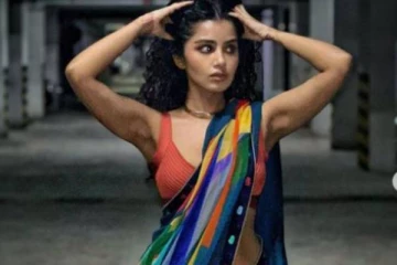 சேலையில் படுகவர்ச்சி!! வீடியோவை வெளியிட்டு கிரங்கடிக்கும் தனுஷ் பட நடிகை