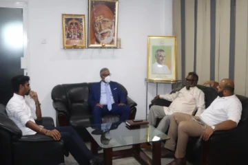 தமிழ்த் தேசிய கூட்டமைப்பினரைச் சந்தித்த ஜீவன் தொண்டமான்!