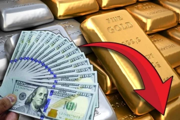 சர்வதேச சந்தையில் தங்கம் மற்றும் வெள்ளி விலை வீழ்ச்சி
