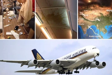 சிங்கப்பூரிலிருந்து லண்டன் சென்ற விமானத்தில் நடுவானில் ஏற்பட்ட குழப்பம்! பணிப்பெண்கள் காயம்