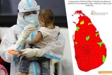 கோவிட் அதிக ஆபத்துள்ள பகுதிகள்!  வெளியான வரைபடம்