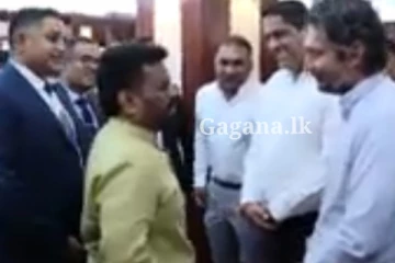 සංගයි මහේලයි ජනපති අනුරත් එක්ක එකතු වෙලා.. ජනපතිට දුන්න ශක්තිය මෙන්න..(VIDEO)