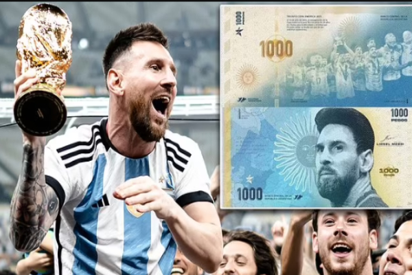 ஆர்ஜென்டினாவின் நாணயத்தாளில் இடம்பிடிக்கும் மெஸ்சி..! | Argentina Messi Face Currency For History Win