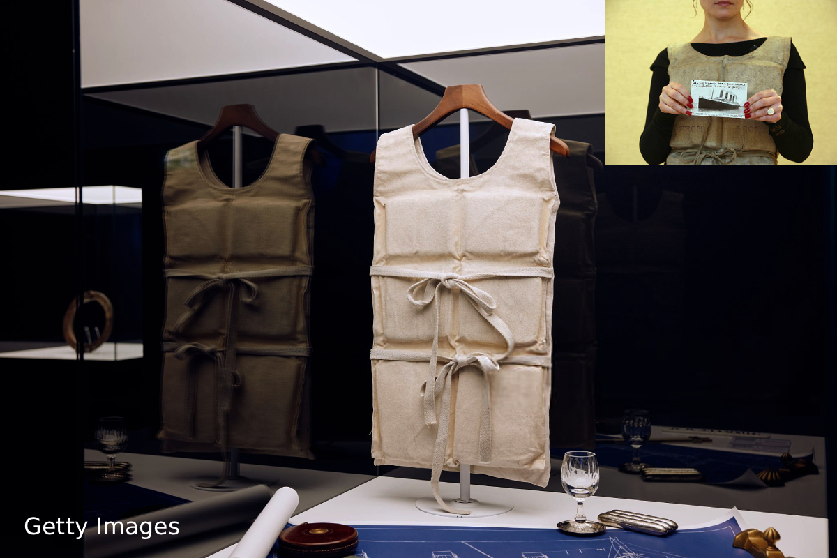 Titanic survivor life jacket auction, Titanic memorabilia record price, Laura Mabel Francatelli Titanic, RMS Titanic auction news, Titanic lifeboat cushion sale, Titanic artifacts 2026 auction #Titanic #AuctionRecord #LifeJacket #TitanicMemorabilia #HistoricAuction #BreakingNews