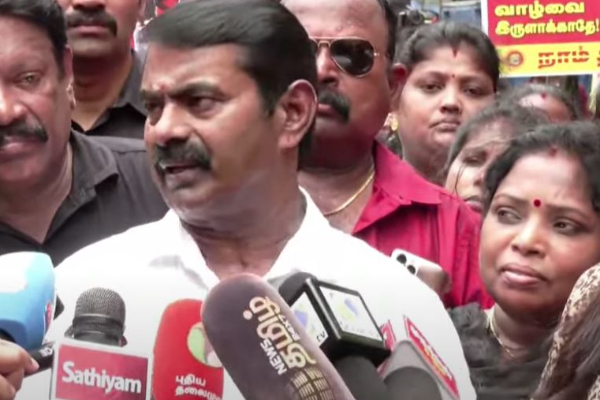 தூய்மை பணியாளர்கள் போராட்டம் சீமான்