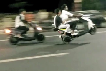 மெரினா சாலையில் பைக் சாகசம் : 8 பேர் சிறையில் அடைப்பு