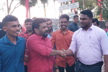 இன்று யாழ்ப்பாணம் வந்தார் ஜே.வி.பியின் தலைவர்!(படங்கள்)