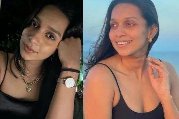 வெறும் அந்த ஆடையுடன் அங்கத்தை காட்டிய போஸ்!! 28 வயது நடிகை சஞ்சனா நடராஜன்..