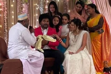 பாரதி கண்ணம்மா சீரியல் புகழ் பரீனா மகனின் பெயர் சூட்டும் விழா- வெளிவந்த அழகிய புகைப்படங்கள்