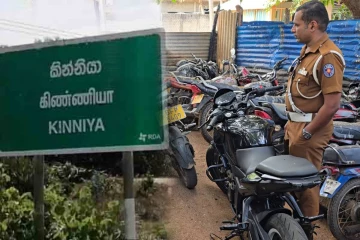 கிண்ணியாவில் திடீர் சுற்றிவளைப்பு: 08 மோட்டார் சைக்கிள்கள் கைப்பற்றல்