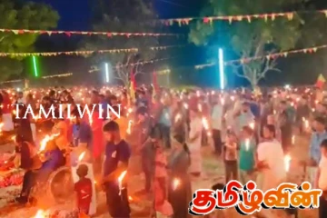 கடும் வெள்ளத்திற்கு மத்தியிலும் மாவடிமுன்மாரியில் மாவீரர்களுக்கு செலுத்தப்பட்ட மரியாதை