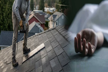 வீட்டின் கூரையில் வேலை செய்து கொண்டிருந்தவருக்கு நடந்த சம்பவம் ; கவனக் குறைவால் பிரந்த உயிர்