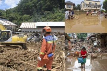 வரலாறு காணாத வெள்ளத்தில் சிக்கிய சீனாவின் நகரங்கள்..47 பேர் உயிரிழப்பு