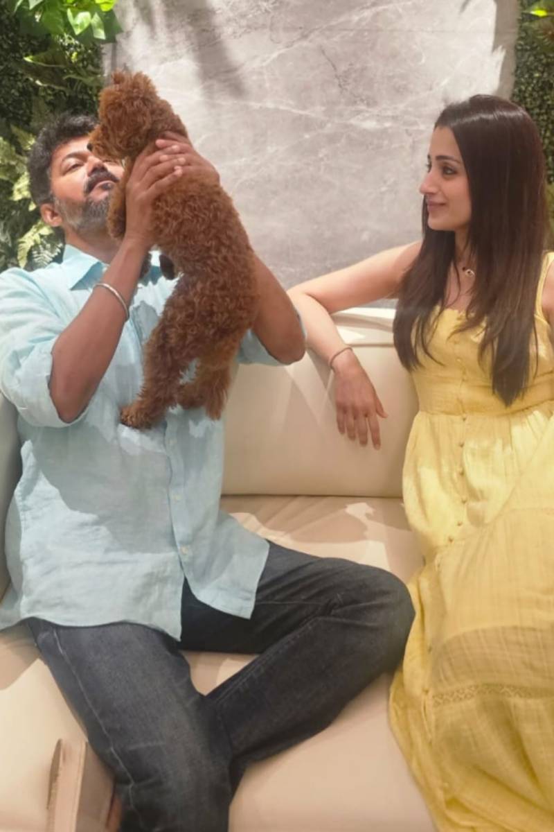 விஜய் மற்றும் நடிகை திரிஷாவின் புகைப்படங்கள் | Cm Vijay And Actress Trisha Controversial Photos