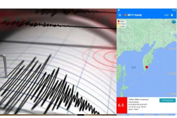 அமெரிக்காவில் சக்திவாய்ந்த நிலநடுக்கம் - அலறிய மக்கள்