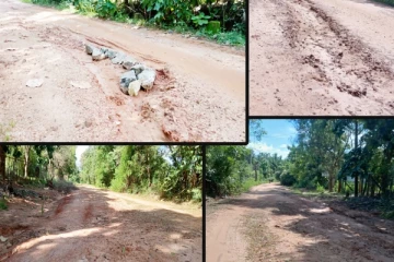 முல்லைத்தீவில் 70 வருடங்களாக புனரமைக்கப்படாத பிரதான இணைப்பு வீதி(Photos)