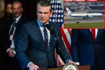 அமெரிக்க பாதுகாப்பு மந்திரியின் விமானம் இங்கிலாந்தில் அவசர தரையிறக்கம்