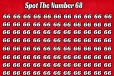 Optical illusion: நூற்றுக்கணக்கான '66' களுக்கு இடையில் மறைந்திருக்கும் '68' எங்கே உள்ளது?