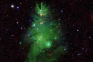 கிறிஸ்துமஸ் மரம் போன்ற தோற்றத்தில் நட்சத்திரக்கூட்டம்