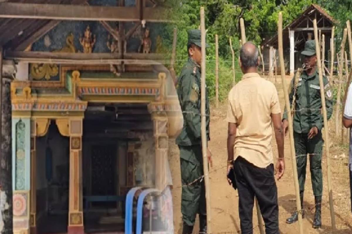 பலாலி இராஜ இராஜேஸ்வரி அம்மன் கோயில் வீதி மீண்டும் மூடல் - இளங்குமரன் எம்.பி. வாக்குறுதி | Palali Raja Rajeshwari Amman Temple Road Closed பலாலி இராஜ இராஜேஸ்வரி அம்மன் கோயில் வீதி மீண்டும் மூடல் - இளங்குமரன் எம்.பி. வாக்குறுதி | Palali Raja Rajeshwari Amman Temple Road Closed