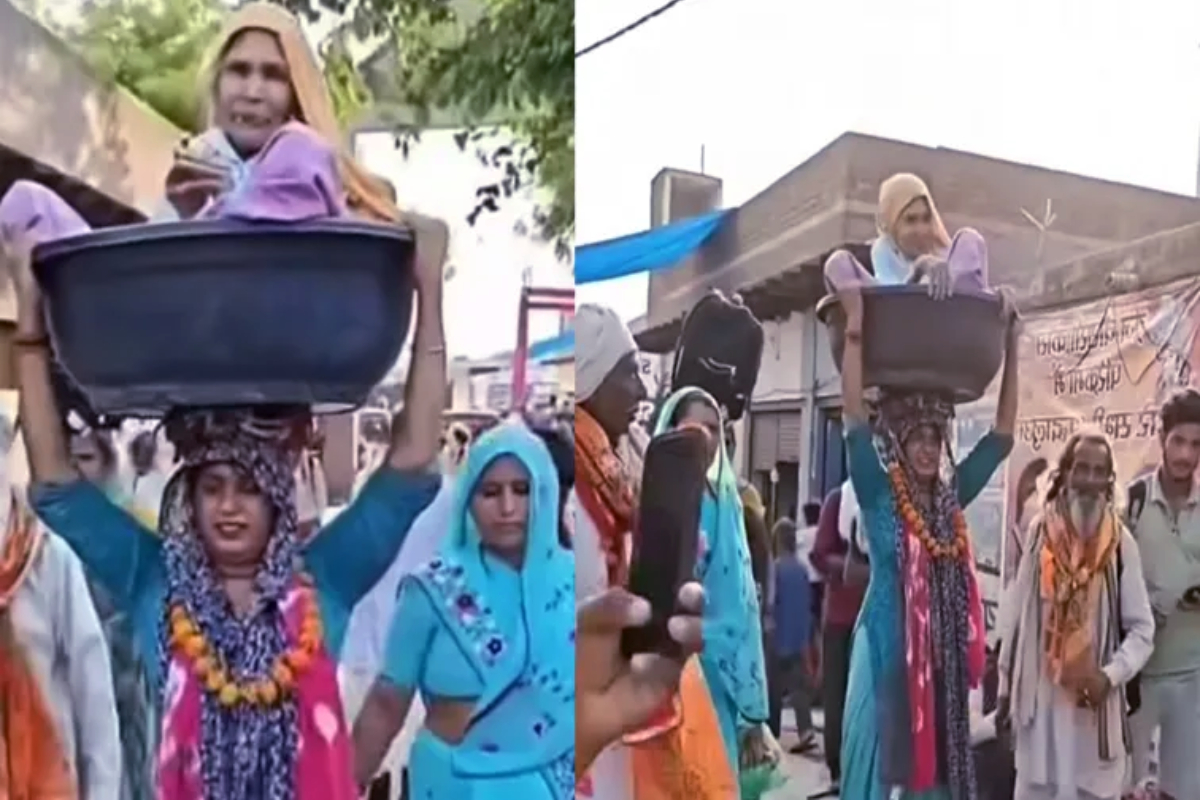 90 வயது மாமியாரை தலையில் சுமந்து சென்ற பாடகி! வைரலாகும் காணொளி | Singer Carries 90 Year Old Mother In Law On Head