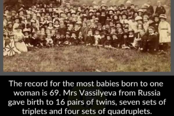 69 குழந்தைகளை பெற்றெடுத்து சாதனை படைத்த பெண்.., யார் தெரியுமா? | Woman Who Gave Birth To 69 Children In Tamil 69 குழந்தைகளை பெற்றெடுத்து சாதனை படைத்த பெண்.., யார் தெரியுமா? | Woman Who Gave Birth To 69 Children In Tamil