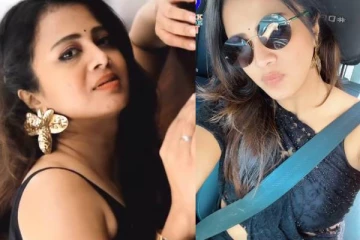 கருப்புநிற டிரான்ஸ்பெரண்ட் சேலை!! விஜே அஞ்சனா ரங்கனின் கியூட் ரீல்ஸ்..