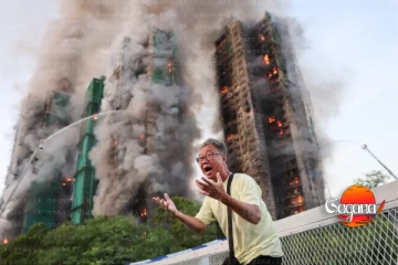 13 දෙනෙක්ට මරු කැඳවමින් හොංකොංවල විශාල ගින්නක් - මහල් නිවාස 5ක් විනාශ වෙයි 700ක් ඉවතට