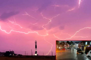 ஒரு இரவில் 30,000 மின்னல் தாக்கங்கள் - பிரித்தானியாவிற்கு மஞ்சள் வானிலை எச்சரிக்கை