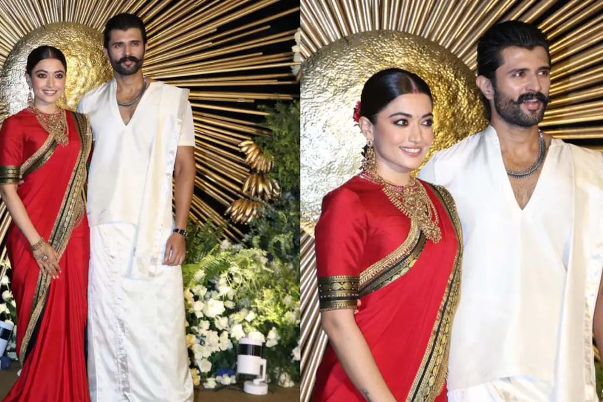 ராஷ்மிகா மந்தனா, விஜய் தேவரகொண்டா வரவேற்பு... இணையத்தில் வைரலாகிய புகைப்படம் | Rashmika And Vijay Devarkonda Reception Photos