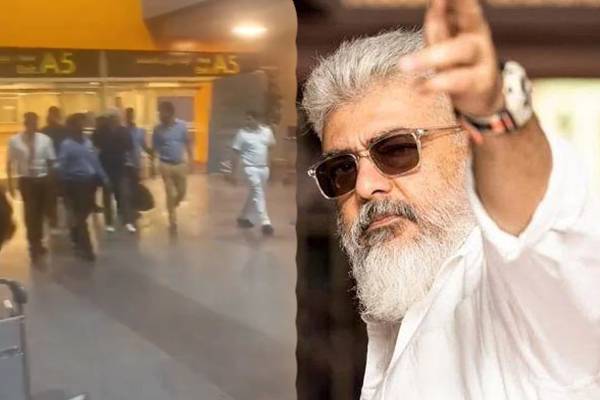 விமான நிலையம் வந்த அஜித்தை டார்ச்சர் செய்த ரசிகர்கள்- வைரலாகும் வீடியோ | Viral Video Of Ajith In Chennai Airport