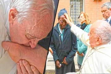 முடியாத நிலையிலும் அனைவரின் பாதங்களையும் முத்தமிட்ட பரிசுத்த பாப்பரசர்