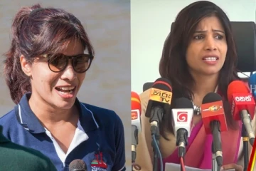 රාජපක්ෂවරියකගේ වාහනයේ ඉස්සරහ රෝද දෙකටම වැලි පුරවලා වහලා...මාධ්ය මගින් "මට සහාය දෙන්නේ මගේ පොත්ත සුදු නිසා"(VIDEO).