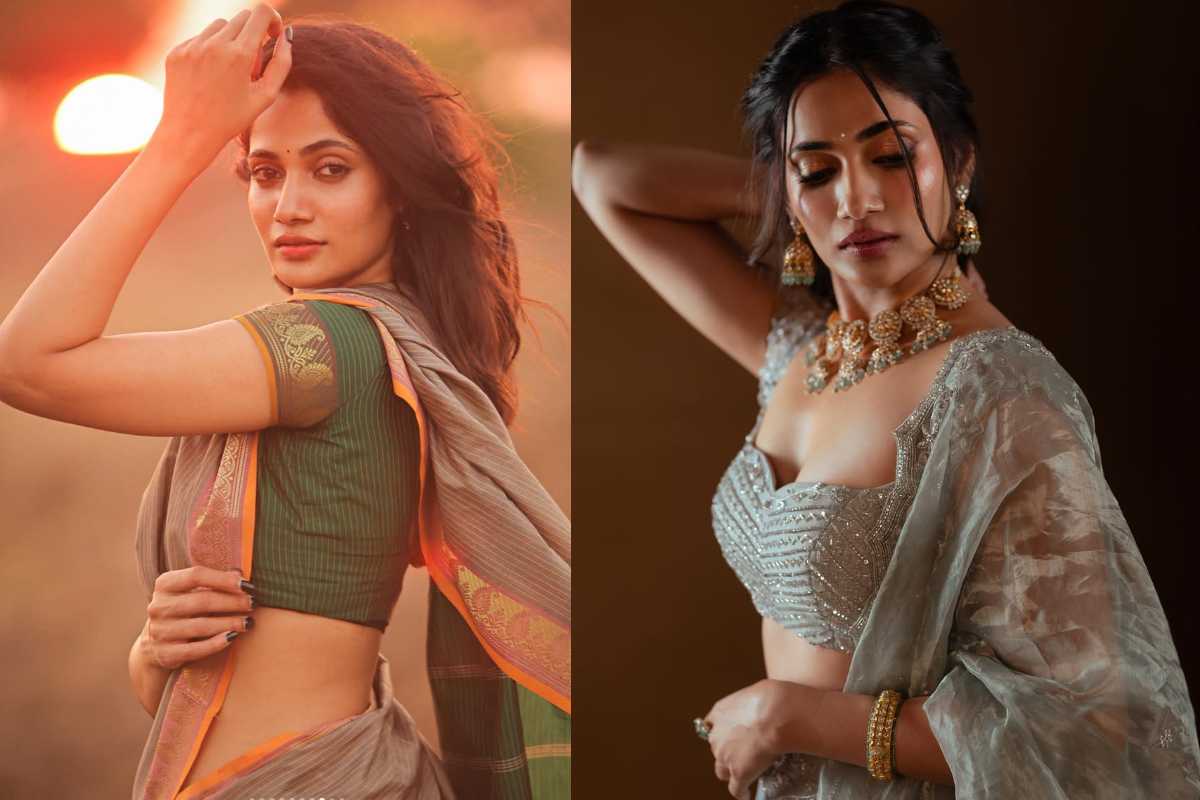 நீலநிற ஆடையில் கிளாமர் லுக்கில் நடிகை லாஸ்லியா!! ரீல்ஸ் வீடியோ.. | Losliya Mariyanesan Recent Reels Video