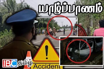யாழில் மின்கம்பத்துடன் மோதி விபத்துக்குள்ளான ஹயஸ் வாகனம் - மூவர் படுகாயம்