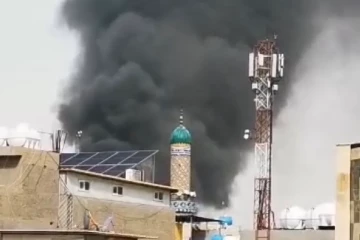 බැග්ඩෑඩ් නුවර කැළඹෙයි - ජාතික බුද්ධි අංශ මූලස්ථානයට එල්ල වූ ඩ්‍රෝන ප්‍රහාරයකින් නිලධාරියෙකු ජීවිතක්ෂයට