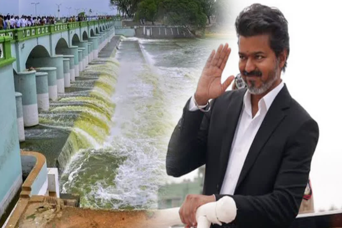 கடவுளின் குழந்தை முதலமைச்சர் விஜய்; கொண்டாடும் மக்கள்! | Water Cauvery River Cm Vijay People Celebrating