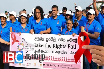 எயிட்ஸை தடுக்க நடைபயணம் மேற்கொண்ட பிரதமர் ஹரிணி