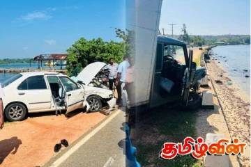 திருகோணமலையில் மூன்று வாகனங்கள் ஒன்றுடன் ஒன்று மோதி விபத்து