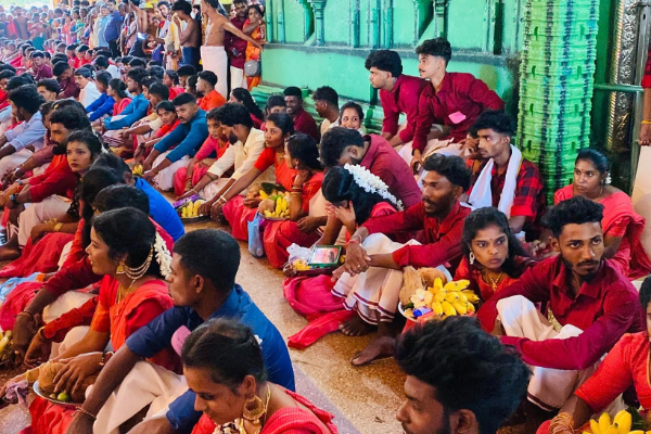 யாழ் தொண்டைமானாறு செல்வ சந்நிதியான் ஆலயத்தில் 108 ஜோடிகளுக்கு திருமணம்; நெகிழவைத்த வெளிநாட்டு தம்பதி ! | 108 Couples Got Married Selva Sannidhi Temple
