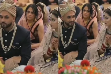 கண்ணால் பேசிக்கொண்ட மணப்பெண் - மாப்பிள்ளை செய்த செயல்! வைரல் வீடியோ;