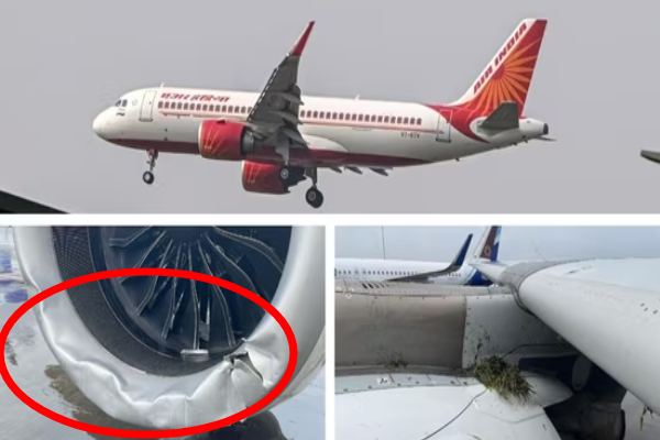 ஓடுபாதையை விட்டு விலகிய எயார் இந்தியா விமானம்; அச்சத்தில் பயணிகள் | Air India Kochi Skids Off Runway Mumbai Airport