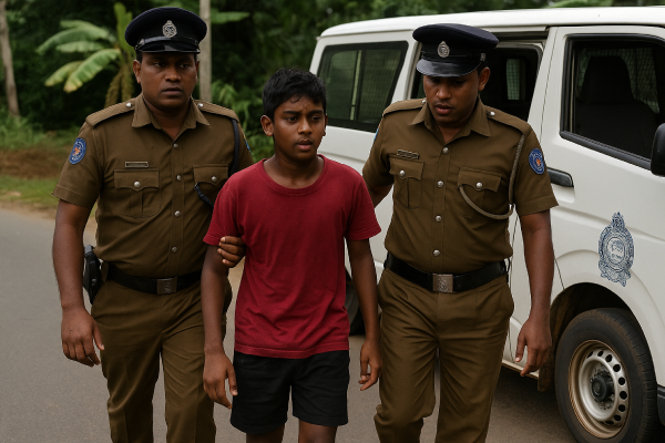 இரத்தினபுரியில் கடத்தப்பட்ட சிறுவன் வேனில் இருந்து குதித்து தப்பிய சம்பவம் | Boy Kidnapped In A Van In Ratnapura