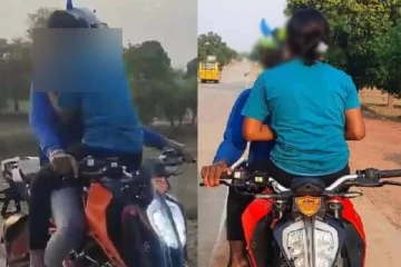 காதலியுடன் குதூகல பயணம்; நடு ரோட்டில் ஜோடி செய்த செயலுக்கு போலீஸ் வைத்த ஆப்பு!